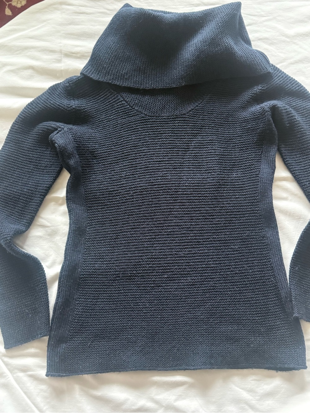 Banana Republic Navy Cowl Neck Knit Sweater